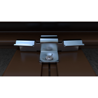 Кляймер для террасной доски 40*24*12мм,высота ножки 7мм