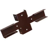 Х кронштейн для забора 60х60/40х20 мм. толщина 1.8мм. цветной по RAL